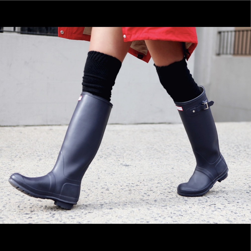 Original tall Hunter Rain Boots Eggplant